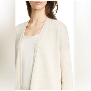 Loft women’s size M open front 3/4 sleeve cardigan knit sweater new with‎ tags